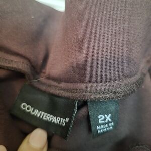 Counterparts Deep Burgundy Top 2X